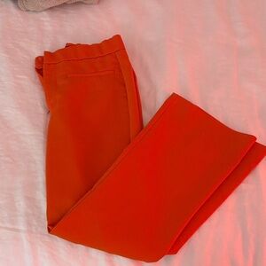 Zara Orange Cropped Pants
